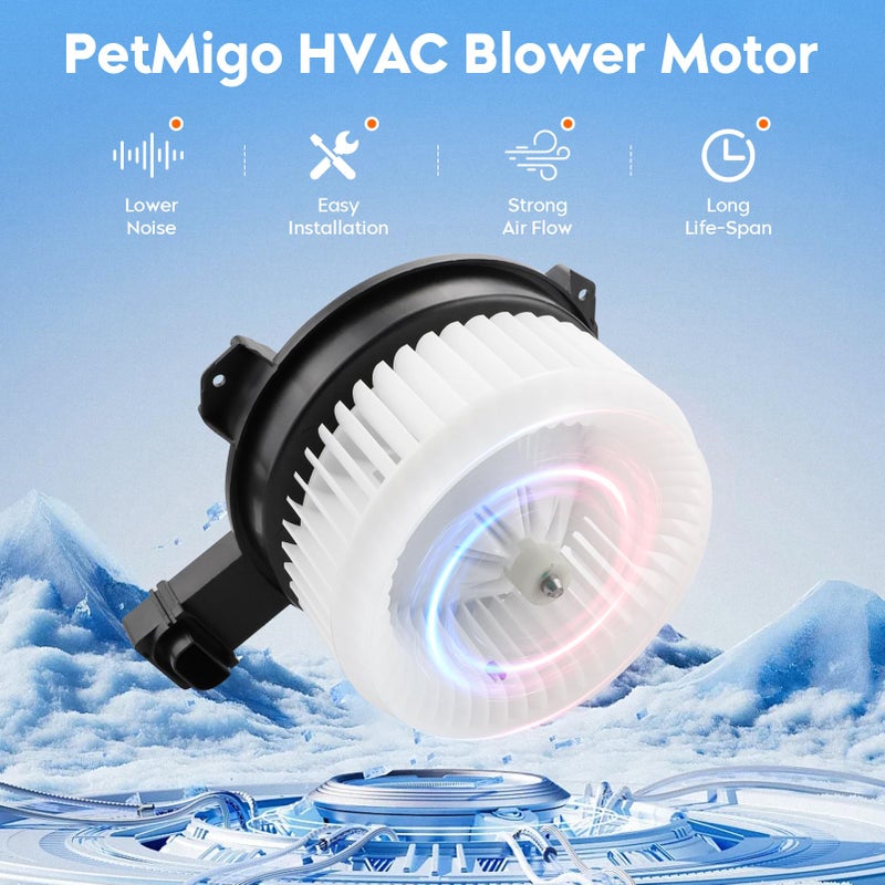 PetMigo Front HVAC Heater Blower Motor Fan Fit for 2012-2013 Honda Civic, 2013 2014 2015 Acura ILX, 2013-2014 Acura RDX, Replace 700257, Air Automotive Replacement - Image 4